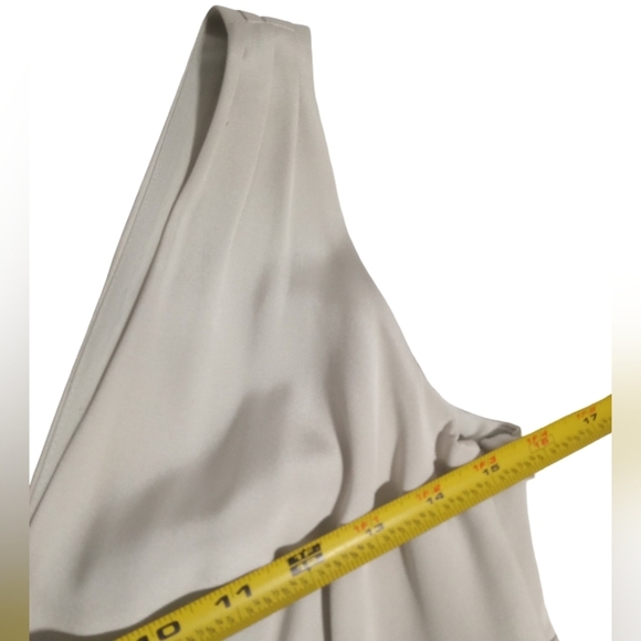 J. Crew Women's Silk Sleeveless White Empire Waist Cocktail Dress Zip Side 6P - Picture 4 of 7